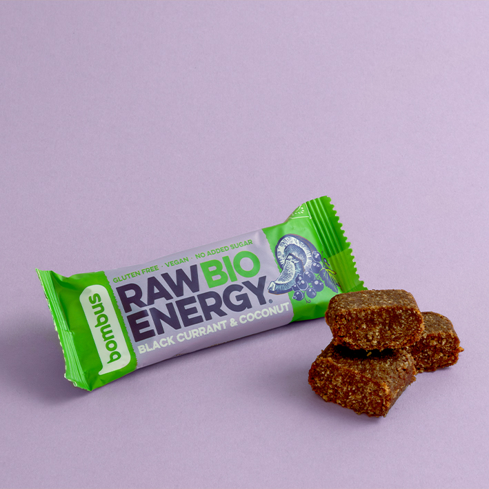 Raw Bio En. Bar Black Current & Coconut